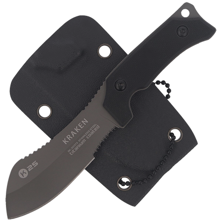 Nóż na szyję K25 Kraken Neck Knife Black G-10, Titanium Coated (32373)