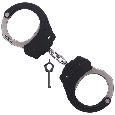 Kajdanki łańcuszkowe ASP Chain Ultra Cuffs Black-Silver (66109)