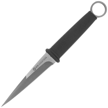 Nóż K25 Boot Knife Rubber Black, Titanium Coated Brushed 3Cr13Mov (32693)