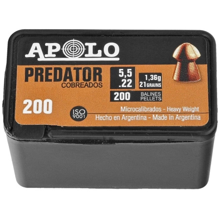 Apolo - Śrut Predator Copper 5.52 mm, 200 szt. 1.36g/21.0gr (19951-2)