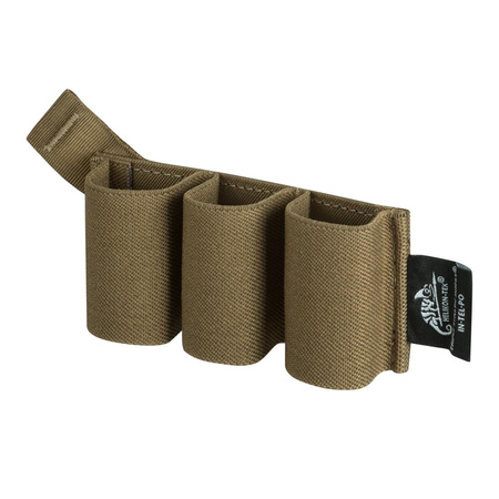 Helikon - Elastyczny insert na trzy magazynki pistoletowe Triple Elastic Insert - Coyote - IN-TEL-PO-11