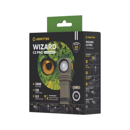 Latarka Armytek Wizard C2 Pro Sand White 3w1