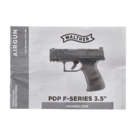 Walther - Replika pistolet PDP F-serie 3,5" 6 mm BB CO2 < 2 j