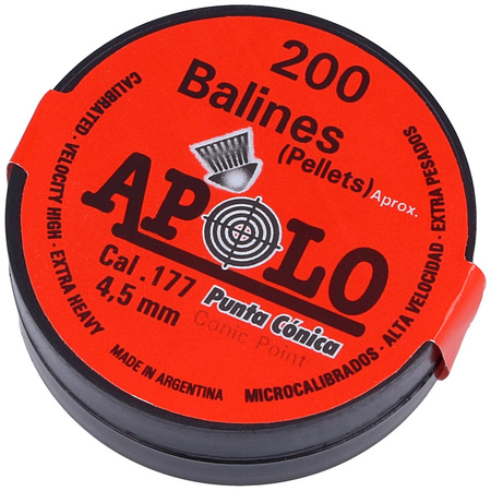 Apolo - Śrut Conic 4.5 mm, 200 szt. 0.46g/7.1gr (10005)