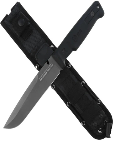 Nóż K25 RK-32757 Black Rubber, Titanium-Coated 4Cr13Mov