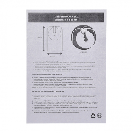 RazorGun - Cel wiatrówkowy RGun TPU niebieski