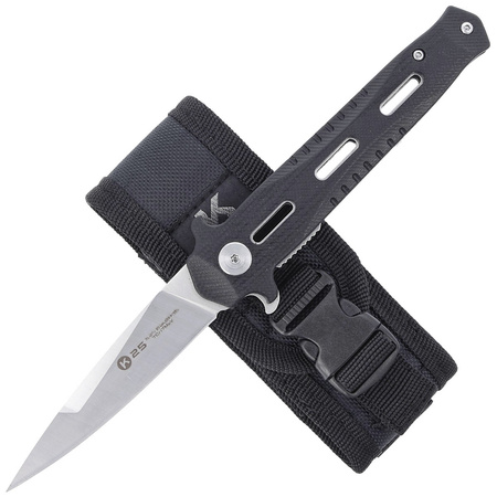 Nóż K25 Tactical Black G10 / CNC, Satin Finish (18711)