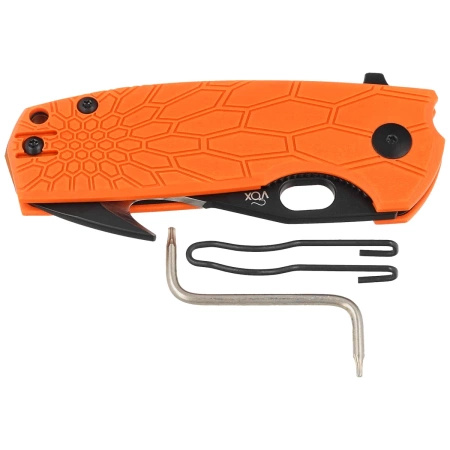 Nóż składany FOX CORE Hunter Orange FRN, Black Idroglider Becut by Jesper Voxnæs (FX-624 OR)