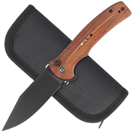 Nóż Civivi Cogent Guibourtia Wood, Black Stonewashed 14C28N (C20038D-8)
