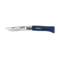 Nóż Opinel Colorama 08 inox grab ciemnoniebieski w blistrze