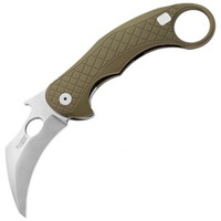 Nóż LionSteel L.E.One Karambit Green Aluminium, Stone Washed MagnaCut by Emerson Design (LE1 A GS)