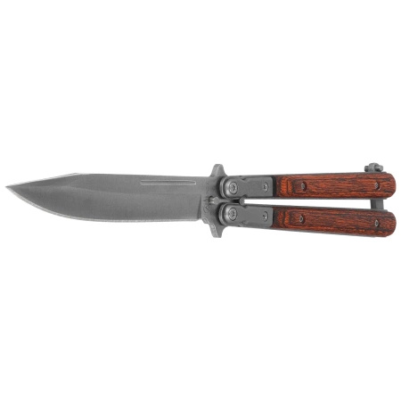 Nóż składany Balisong (motylek) Marinez Albainox wood 100 mm - 02071