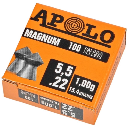 Apolo - Śrut Magnum 5.5 mm, 100 szt. 1.00g/15.4gr (13001)