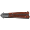 Nóż składany Balisong (motylek) Marinez Albainox wood 100 mm - 02071