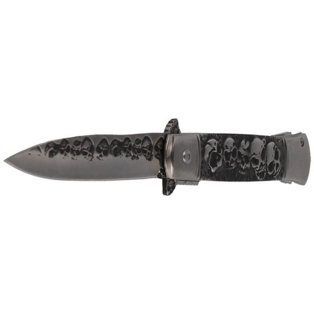 Nóż składany Herbertz Solingen Italian Dagger Czaszki Folder (584013)
