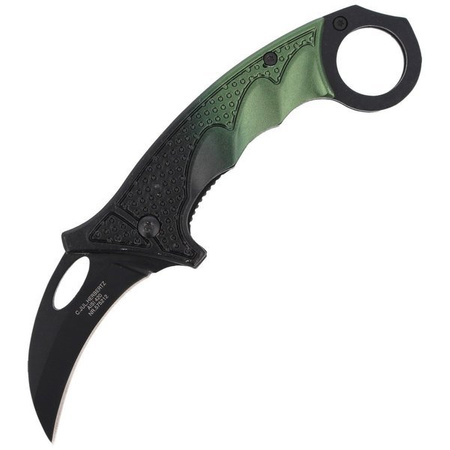 Nóż karambit Herbertz Solingen Black-Green 60mm (575212)