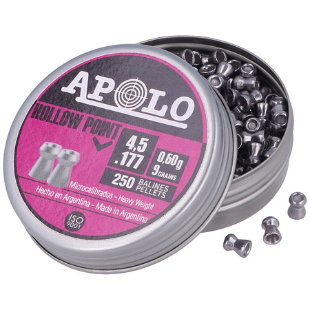 Apolo - Śrut Hollow Point 4.52 mm, 250 szt. 0.60g/9.0gr (19201-2)
