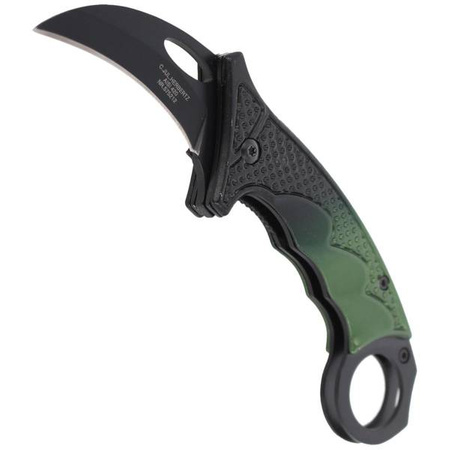 Nóż karambit Herbertz Solingen Black-Green 60mm (575212)