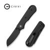 Nóż składany Civivi Crabby Black Canvas Micarta, Black Stonewashed 14C28N by Ken Onion Jr. (C24055-3)
