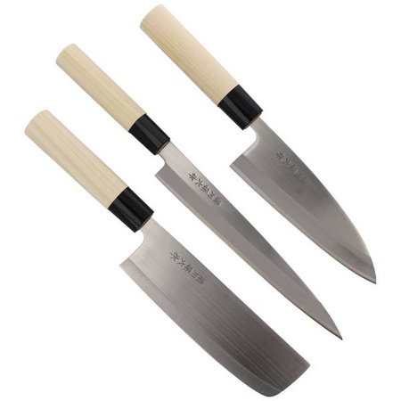 Zestaw noży japońskich Sashimi, Kodeba, Nakiri (392600)