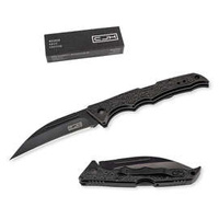 Nóż składany Herbertz Solingen CJH Black Aluminium, Black Blade (44001)