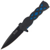 Nóż CJH Herbertz Solingen Black/Blue, Black Blade (44008)