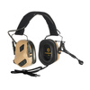 Earmor - Aktywne ochronniki słuchu M32 PLUS - Tan - M32-TN (PLUS)