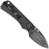 Nóż Civivi Baby Banter Black Twill Carbon Fiber Overlay On Black G10, Black Hand Rubbed Damascus by Ben Petersen (C19068S-DS1)