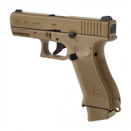 Glock - Replika pistolet ASG Glock 19X 6 mm coyote CO2