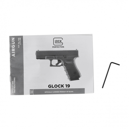 Glock - Pistolet wiatrówka Glock 19 gen4 MOS 4,5 mm BB