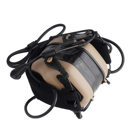 Earmor - Aktywne ochronniki słuchu M32 PLUS - Tan - M32-TN (PLUS)