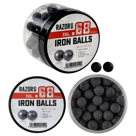 RazorGun - Kule gumowo-metalowe RGun kal. .68 / 100 szt. do Umarex T4E HDS i SG-68