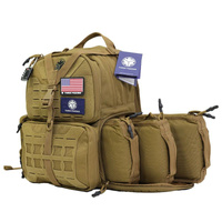 ThreePigeons - Plecak Tactical Shooting Range Backpack 40L TAN