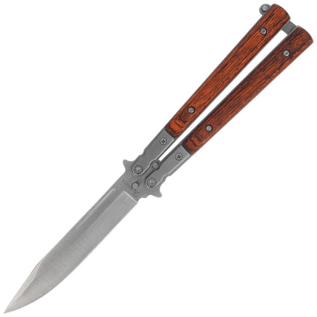 Nóż składany Balisong (motylek) Marinez Albainox wood 100 mm - 02071