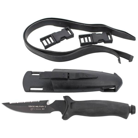 Nóż nurkowy FOX Tekno Military II Inox+PTFE (641)