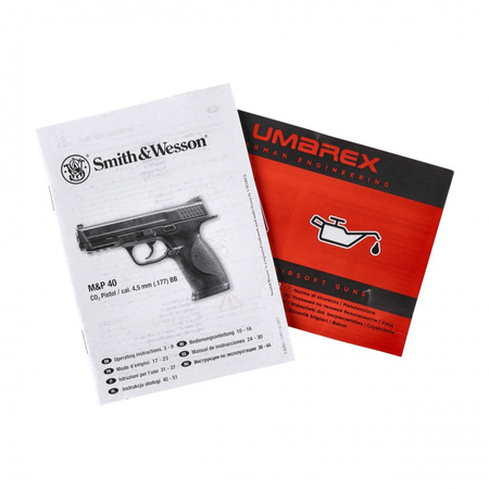 Smith&Wesson - Pistolet wiatrówka M&P40 czarna 4,5 mm BB CO2