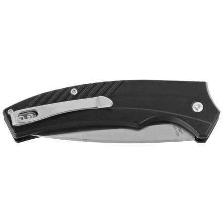 Nóż automatyczny Herbertz CJH Black Aluminium, Satin AISI 420 (55026)