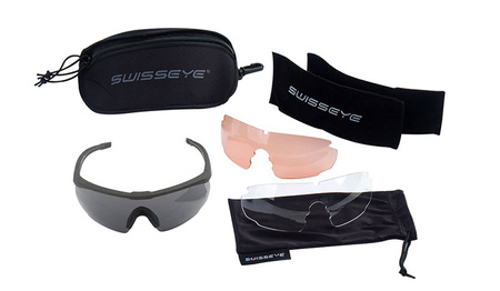 SwissEye - Okulary taktyczne Blackhawk - Czarne oprawki