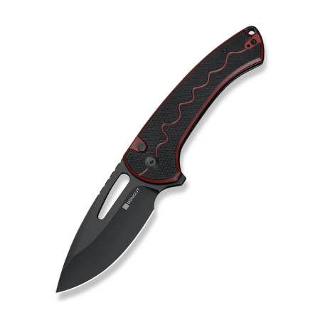 Nóż składany Sencut Squiggy Burgundy/Black G10, Black 9Cr18MoV (S24082A-3)