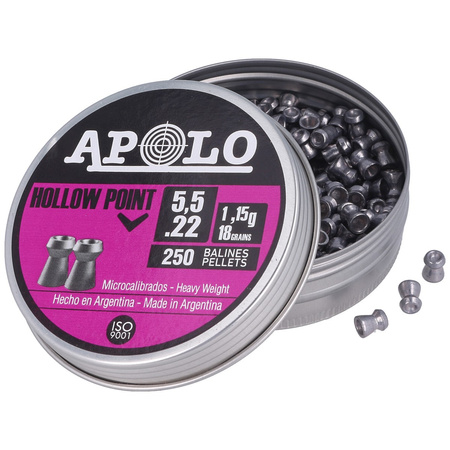 Apolo - Śrut Hollow Point 5.52 mm, 250 szt. 1.15g/18.0gr (19701-2)