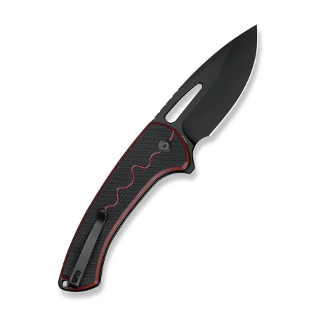 Nóż składany Sencut Squiggy Burgundy/Black G10, Black 9Cr18MoV (S24082A-3)