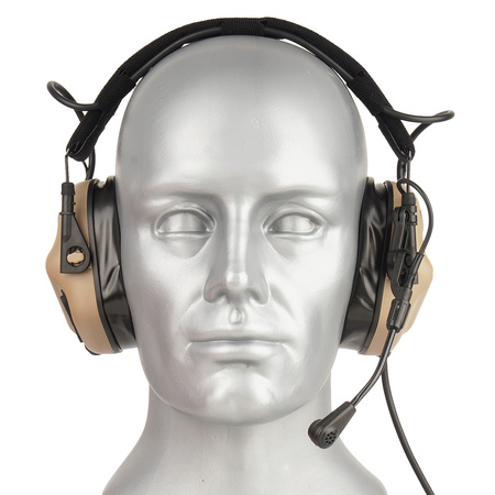 Earmor - Aktywne ochronniki słuchu M32 PLUS - Tan - M32-TN (PLUS)