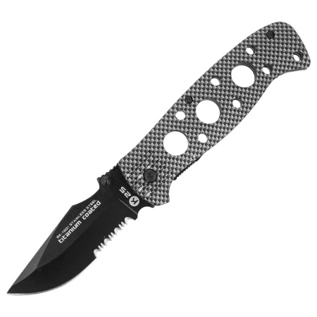 Nóż składany K25 RK-19221 Gray Rubbered Aluminium, Titanium-Coated 7Cr17Mov