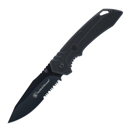 Smith & Wesson - Nóż składany Special Ops Serrated - 7Cr - Czarny - 1209514