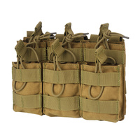 Condor - Ładownica MOLLE na magazynki AR15 dwuwarstwowa - Triple Stacker M4 Mag Pouch - Potrójna - Coyote Brown - MA44-498