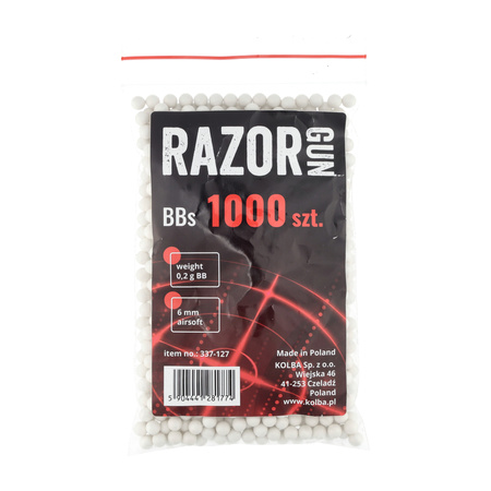 RazorGun - Kulki BB do ASG 0,20 g 200 g / ok 1000 szt.