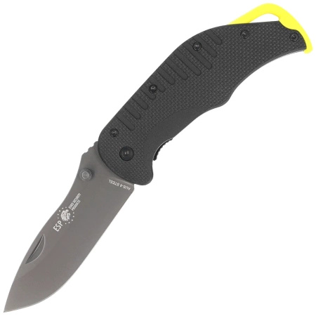 Nóż składany ESP EK-BY-01 Black/Yellow PA66 Polyamide, PVD AUS-8