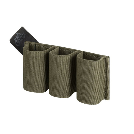 Helikon - Elastyczny insert na trzy magazynki pistoletowe Triple Elastic Insert - Olive Green - IN-TEL-PO-02