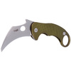 Nóż LionSteel L.E.One Karambit Green Aluminium, Stone Washed MagnaCut by Emerson Design (LE1 A GS)