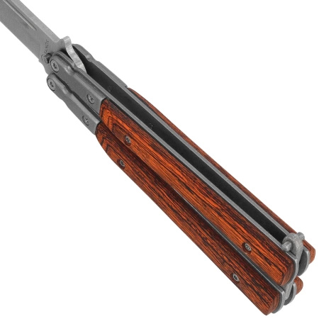 Nóż składany Balisong (motylek) Marinez Albainox wood 100 mm - 02071